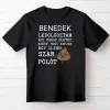 TeeInBlue Ledolgoztam egy egész életet, azért, hogy kapjak egy ilyen szar pólót - vicces póló nyugdíjasoknak Fekete póló / fekete / XL