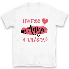 TeeInBlue Legjobb anya a világon póló Póló / fehér / L ajándéktárgy