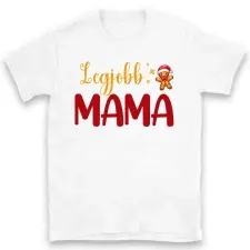 TeeInBlue Legjobb mama karácsonyi póló Póló / fehér / S ajándéktárgy