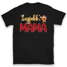 TeeInBlue Legjobb mama karácsonyi póló Póló / fekete / 2XL ajándéktárgy