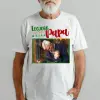 TeeInBlue Legjobb papa karácsonyi fényképes póló Póló / fehér / 2XL