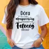 TeeInBlue Ma még menyasszony, hamarosan feleség - póló lánybúcsúra névvel Fehér póló / fehér / S