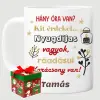 TeeInBlue Nyugdíjas karácsony - vicces feliratos bögre Bögre / FEHÉR / KARÁCSONYI DOBOZ