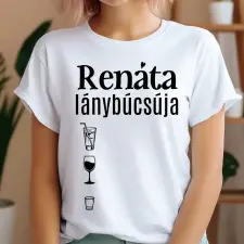 TeeInBlue Pia számolós póló lánybúcsúra Póló / fekete / 2XL ajándéktárgy