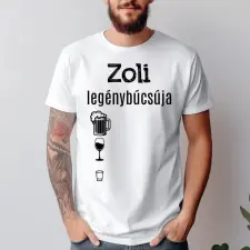 TeeInBlue Pia számolós póló legénybúcsúra Póló / fekete / XL ajándéktárgy