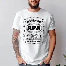 TeeInBlue Prémium APA póló Fehér póló / fehér / XL ajándéktárgy