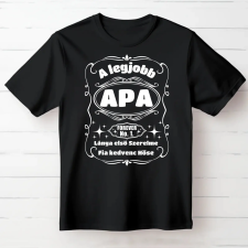 TeeInBlue Prémium APA póló Fekete póló / fekete / XL ajándéktárgy