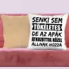TeeInBlue Senki sem tökéletes, de az apák átkozottul közel állnak hozzá egyedi párna Párna / BÉZS PLÜSS HÁTOLDAL / szivacs