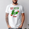TeeInBlue Six seven 67 mem egyedi karácsonyi póló névvel Fehér póló / fehér / M