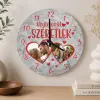 TeeInBlue Valentin napi fényképes falióra Falióra / fehér / 30 cm