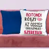 TeeInBlue Valentin napi vicces párna - köszi, az összes orgazmust Párna / KÉK PLÜSS HÁTOLDAL / szivacs