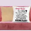 TeeInBlue Valentin napi vicces párna - szexi vagy Párna / BÉZS PLÜSS HÁTOLDAL / szivacs