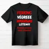 TeeInBlue Végre nyugdíjas lettem - póló nyugdíjasoknak névvel és egyedi felirattal Fekete póló / fekete / L