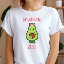 TeeInBlue Vicces anyák napi póló egyedi felirattal - anyukádó Fehér póló / fehér / S ajándéktárgy