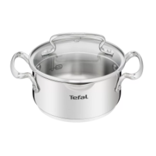 Tefal DUETTO+ kerek rozsdamentes acél lábas (G7194236) edény