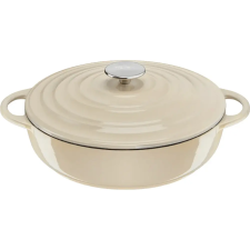 Tefal E25972 Lov Öntöttvas Tálalóserpenyő Fedővel 28cm 3.8L Bézs edény