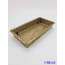 Tégla műanyag tál 1/1 tűzőhabos 23x11cm - Arany dekorációs kellék