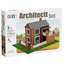  Téglaház építő 318 db kreatív és készségfejlesztő