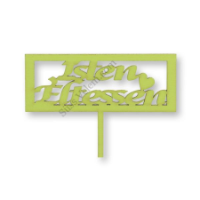  Téglalap alakú Isten éltessen feliratos sziluett tortadísz sütés és főzés