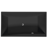  Téglalap alakú kád Polysan QUEST 180x100 cm akrilát bal és jobb is fekete 78511BM
