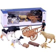 Tehén és bárány farm készlet játékfigura