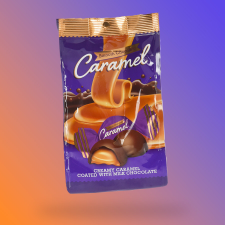  Tejcsokoládé bonbonok karamella töltelékkel csokoládé és édesség