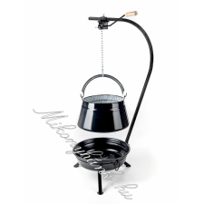  Tekerős fekete tűzteres állvány konyhai eszköz