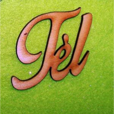  'Tél' felirat, natúr. Mérete:7x4,5 cm dekorációs kellék