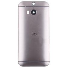  tel-szalk-00223 HTC One M8 szürke akkufedél, hátlap mobiltelefon, tablet alkatrész