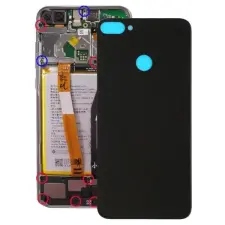  tel-szalk-005776 Huawei Honor 9i fekete akkufedél, hátlap mobiltelefon, tablet alkatrész