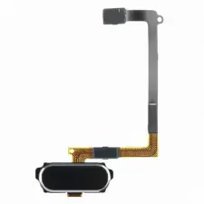  tel-szalk-006258 Samsung Galaxy S6 G920 fekete Home gomb flexibilis kábellel mobiltelefon, tablet alkatrész