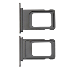  tel-szalk-007834 Apple iPhone XS Max fekete SIM kártya tálca mobiltelefon, tablet alkatrész