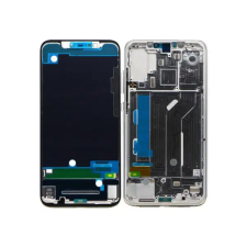  tel-szalk-008940 Xiaomi Mi 8 ezüst előlap lcd keret, burkolati elem mobiltelefon, tablet alkatrész