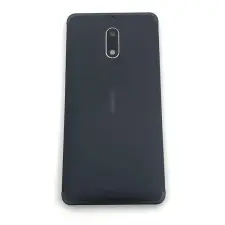  tel-szalk-010658 Nokia 6 fekete akkufedél, hátlap mobiltelefon, tablet alkatrész