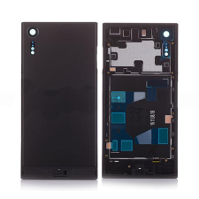 tel-szalk-01065 Sony Xperia XZS fekete akkufedél, hátlap, hátlapi kamera lencse mobiltelefon, tablet alkatrész