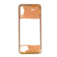  tel-szalk-014260 Samsung Galaxy A70 arany középső keret mobiltelefon, tablet alkatrész