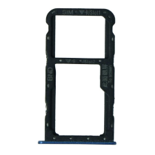  tel-szalk-014502 Huawei Honor 7X kék SIM kártya tálca mobiltelefon, tablet alkatrész