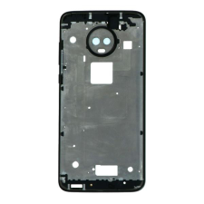  tel-szalk-014914 Motorola Moto G7 fekete előlap lcd keret, burkolati elem mobiltelefon, tablet alkatrész