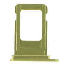 tel-szalk-015258 Apple iPhone 11 sárga SIM kártya tálca mobiltelefon, tablet alkatrész
