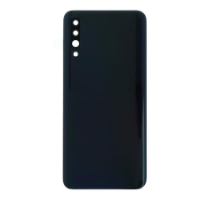 tel-szalk-015852 Samsung Galaxy A50 fekete akkufedél, hátlap, hátlapi kamera lencse mobiltelefon, tablet alkatrész