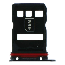  tel-szalk-015979 Huawei Mate 30 Pro fekete SIM kártya tálca mobiltelefon, tablet alkatrész