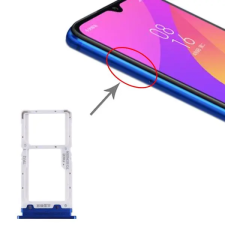  tel-szalk-017381 Xiaomi Mi CC9 kék SIM & SD kártya tálca mobiltelefon, tablet alkatrész