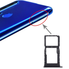 tel-szalk-017393 Huawei Nova 5i fekete SIM & SD kártya tálca mobiltelefon, tablet alkatrész