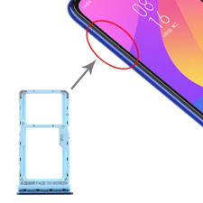 tel-szalk-017410 Xiaomi Mi A3 / CC9e kék SIM & SD kártya tálca mobiltelefon, tablet alkatrész
