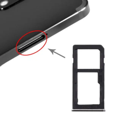  tel-szalk-017469 Nokia 6 fekete SIM & SD kártya tálca mobiltelefon, tablet alkatrész