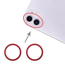  tel-szalk-017554 Apple iPhone 11 hátlapi kamera lencse keret piros mobiltelefon, tablet alkatrész