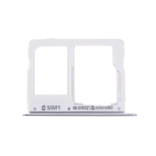  tel-szalk-017760 Samsung Galaxy C7 matt fekete SIM & SD kártya tálca mobiltelefon, tablet alkatrész