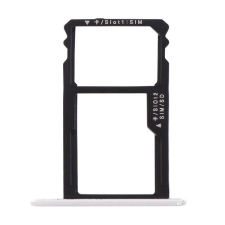 tel-szalk-017770 Huawei Honor 7 ezüst SIM & SD kártya tálca mobiltelefon, tablet alkatrész