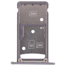tel-szalk-017903 Huawei Enjoy 6 matt fekete SIM & SD kártya tálca mobiltelefon, tablet alkatrész