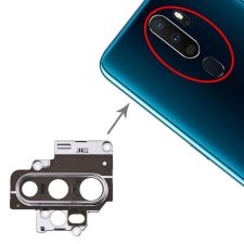 tel-szalk-020030 Oppo A11x hátlapi kamera lencse ezüst kerettel mobiltelefon, tablet alkatrész